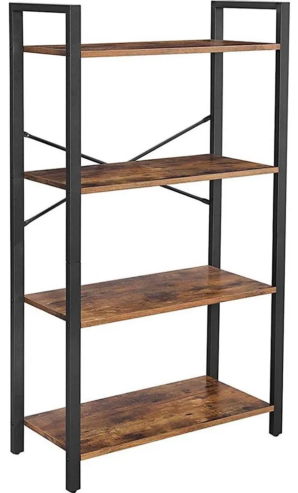 Етажерка NAVARO кафява/черна