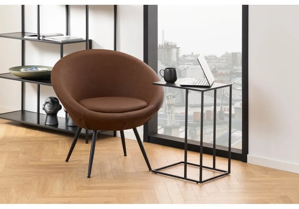 Странична масичка с плот от имитация на мрамор 43x35 cm Infinity – Actona