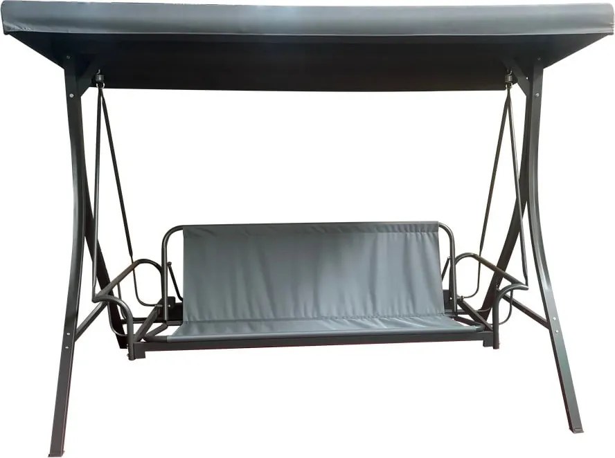 Сива метална градинска люлка Madrid – Rojaplast