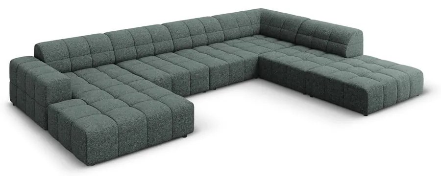 Тюркоазен ъглов диван (десен ъгъл/U) Chicago - Cosmopolitan Design
