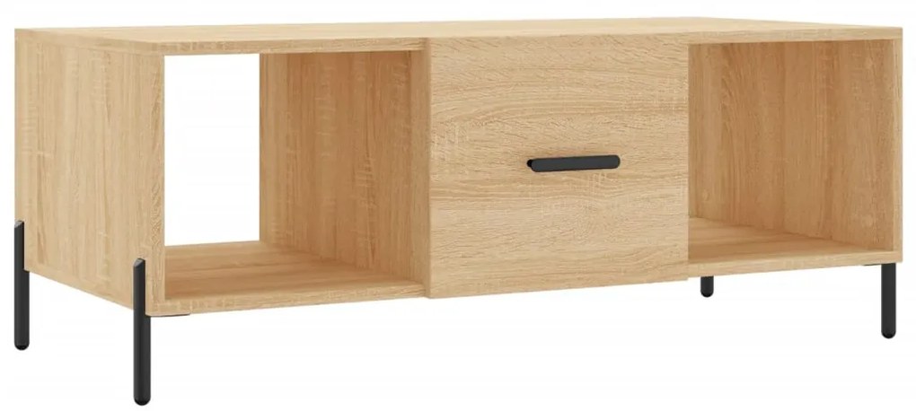 829311 vidaXL Кафе маса, дъб сонома, 102x50x40 см, инженерно дърво