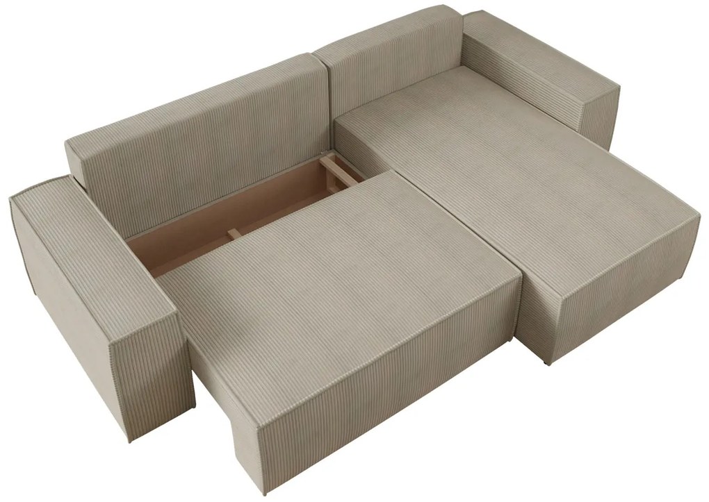 Ъглов диван Malaga mini I-Ekrou-Left