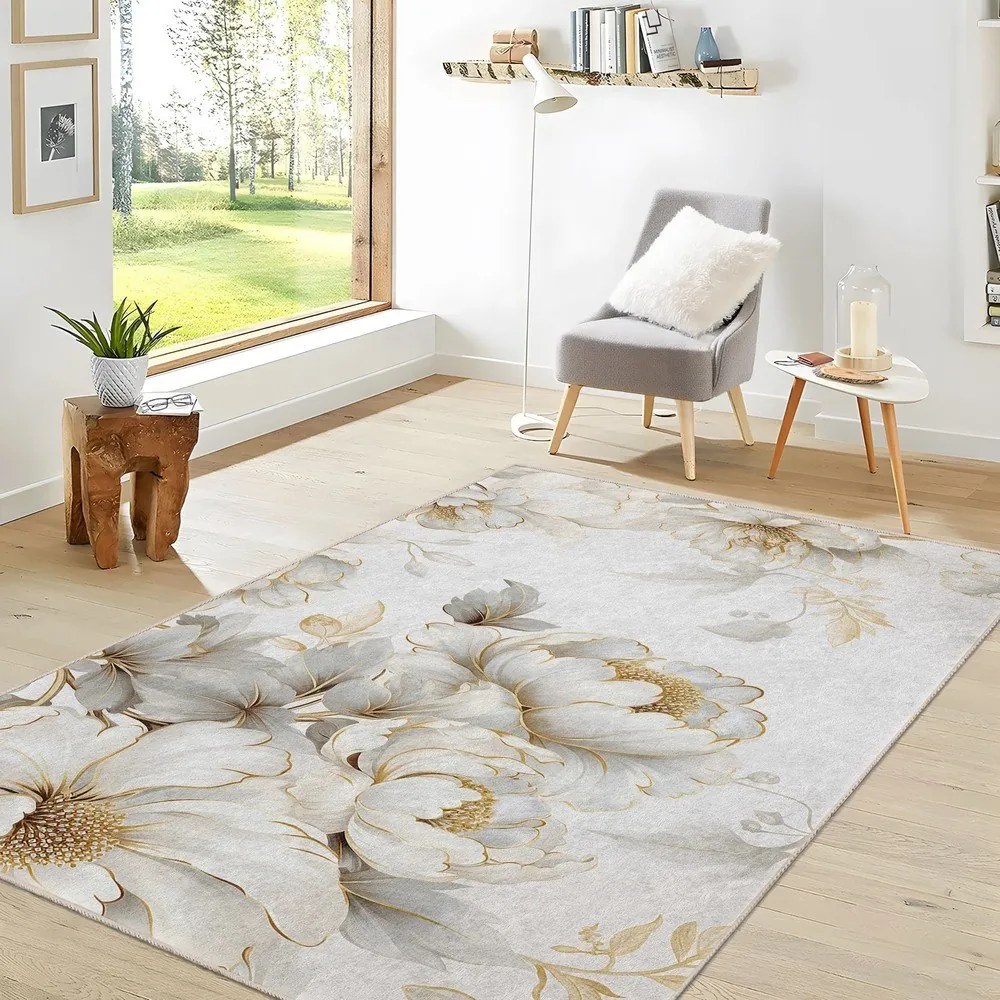 Кремав килим подходящ за пране 160x230 cm Soft and Gentle – Mila Home