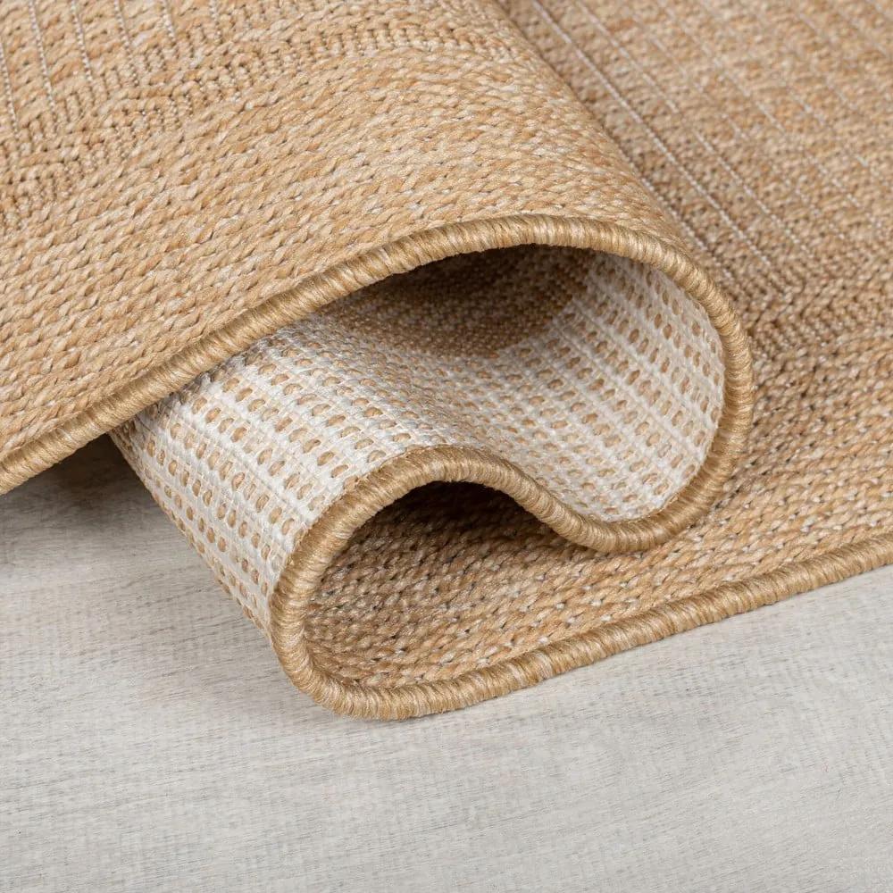 Външен килим в естествен цвят 80x150 cm Weave – Flair Rugs