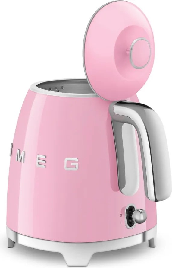 Розова електрическа кана от неръждаема стомана 800 ml Retro Style – SMEG