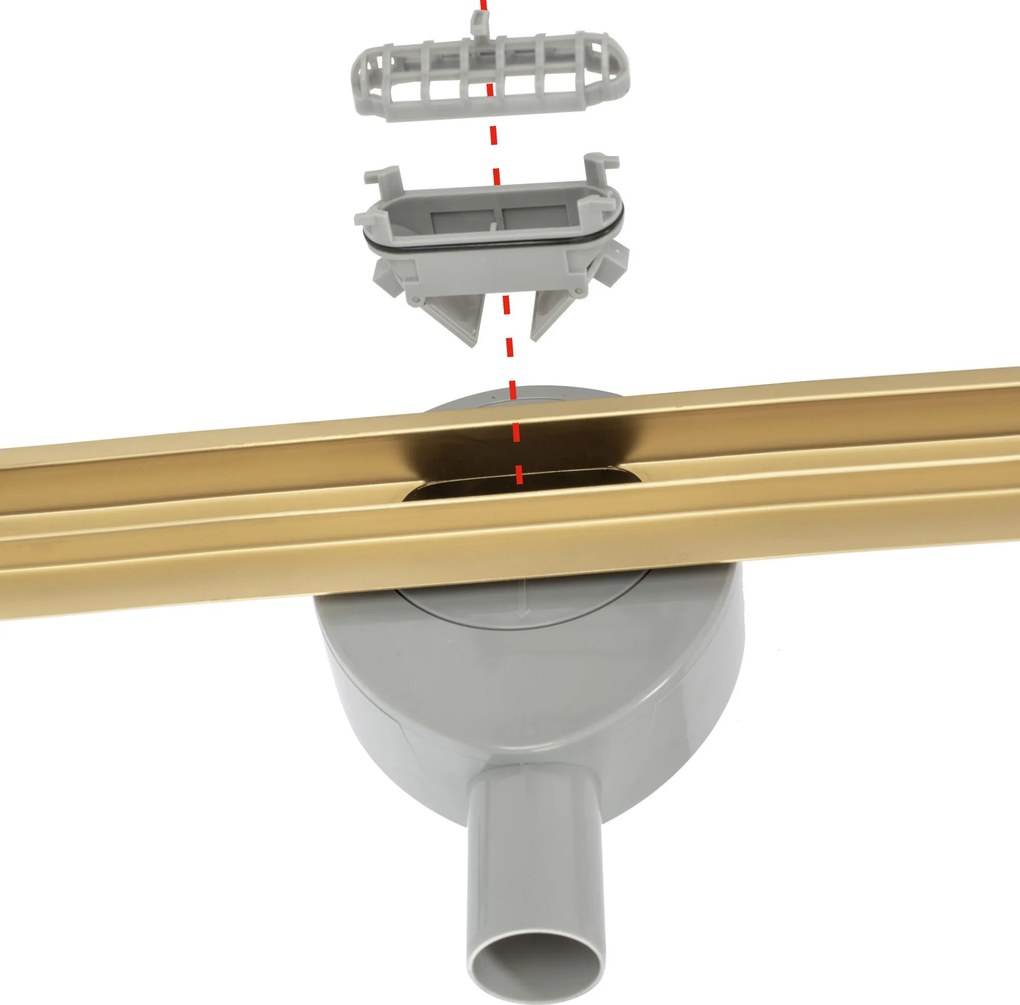 Линеен сифон Rea Neo Slim Mirror Gold Pro 90
