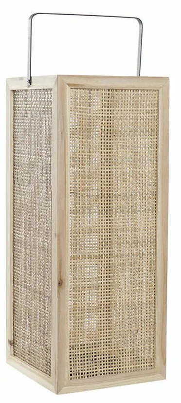 Latern DKD Home Decor LD-181413 20,5 x 21,3 x 61 cm Естествен Черен