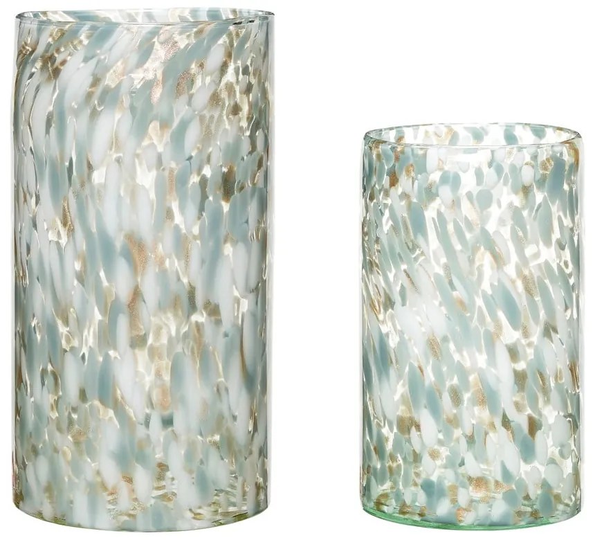 Стъклени ръчно изработени вази в комплект 2 бр. (височина 37 cm) Libra – Hübsch