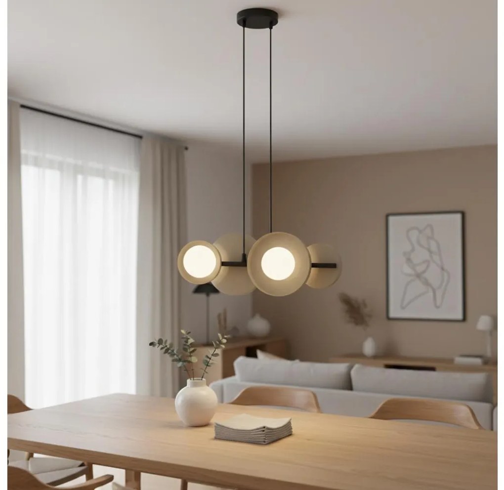 Полилей на кабел MODEL 4xG9/8W/230V бежов