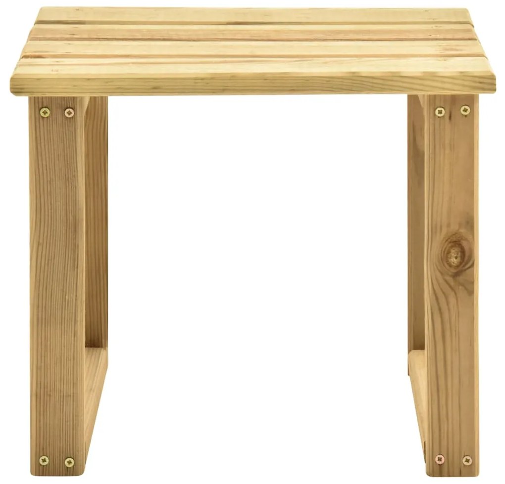 315394 vidaXL Маса за шезлонг, 30x30x26 см, импрегниран бор