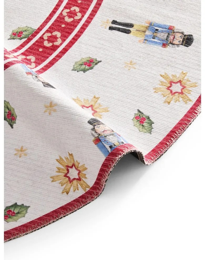 Червен кръгъл килим с коледен мотив ø 160 cm Toy's Delight Nutcracker – Villeroy&amp;Boch