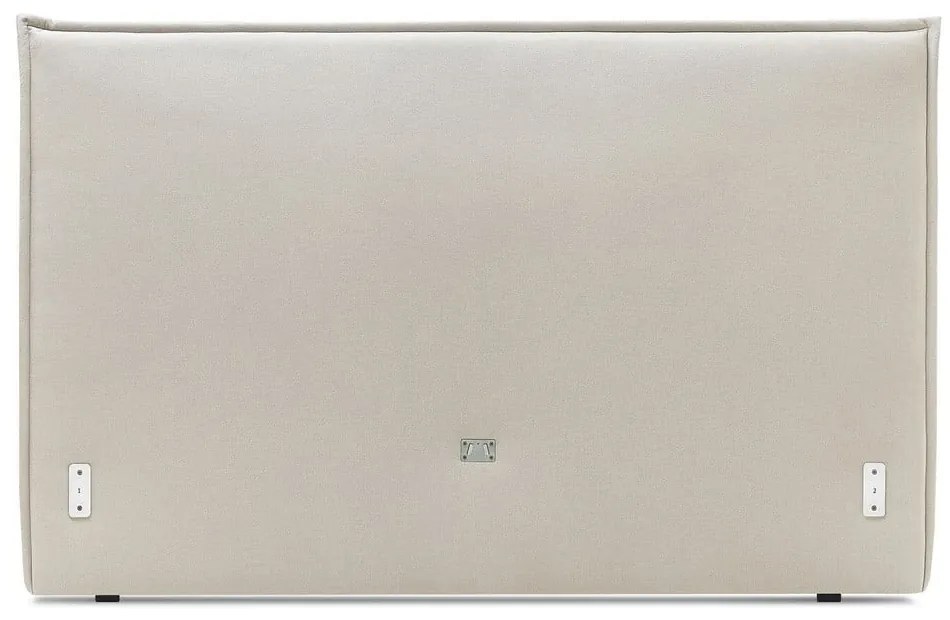 Бежово тапицирано двойно легло с решетка 160x200 cm Sary - Bobochic Paris