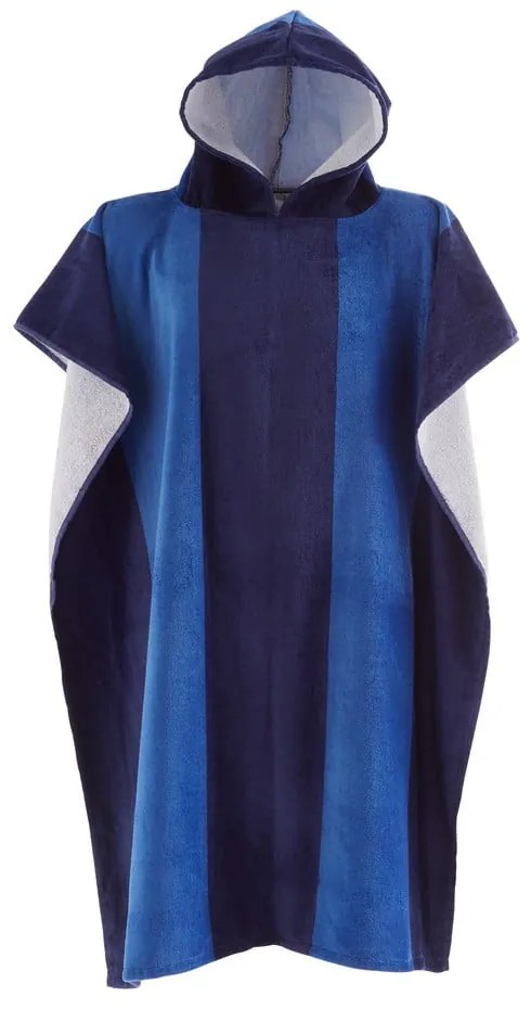 Синьо памучно пончо на райета - Catherine Lansfield