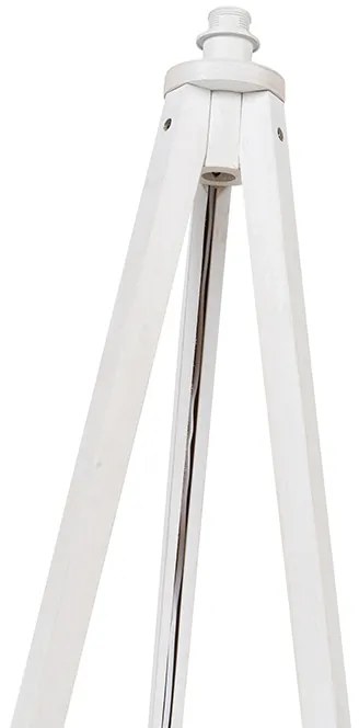 Рустикална подова лампа триножник бяла - Tripod Classic