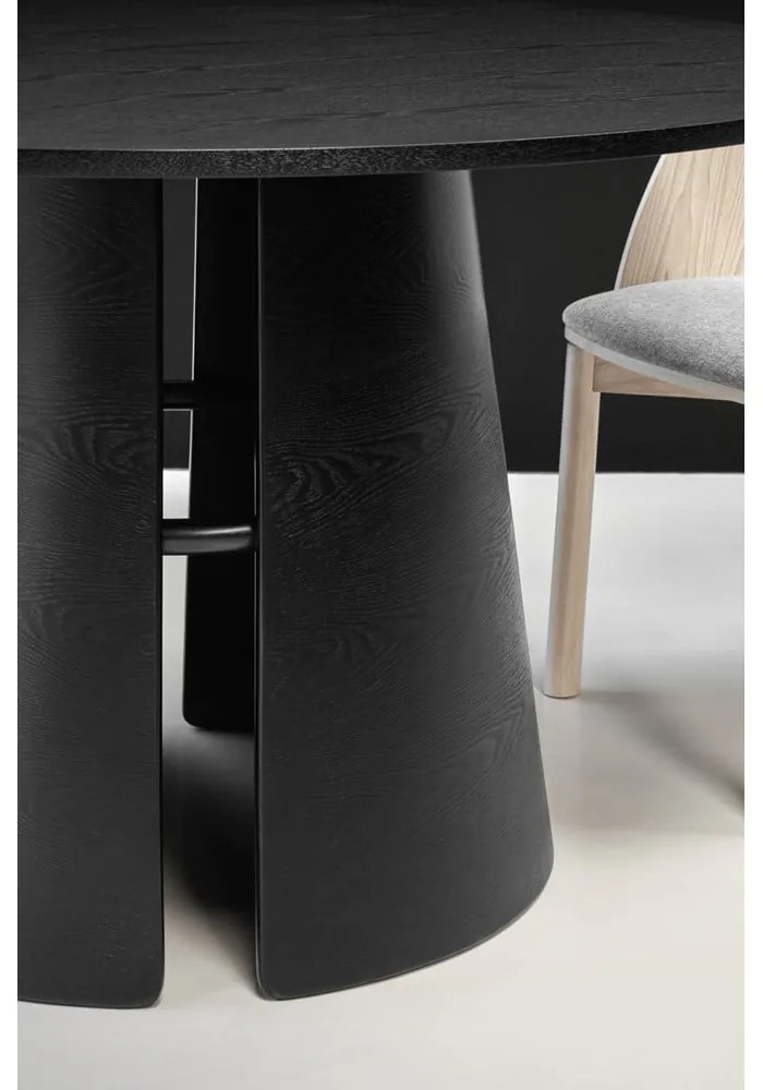 Черна кръгла маса за хранене , ø 137 cm Cep - Teulat