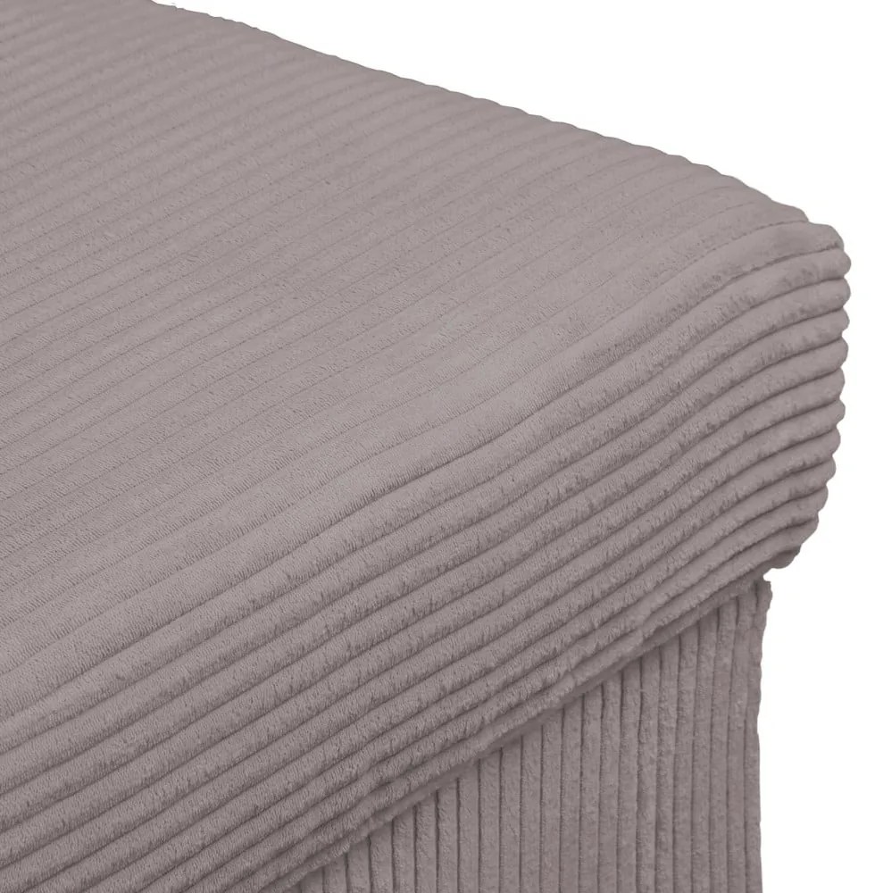 Табуретка от сив велур Ariella - Ropez