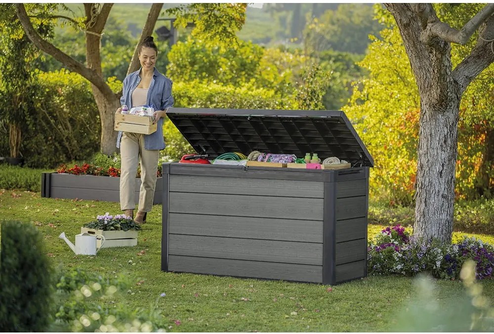 Сива градинска кутия за съхранение Cortina – Keter