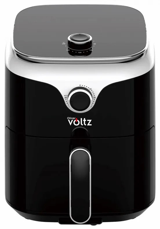 Фритюрник с горещ въздух AirFryer Oliver Voltz OV51980V, 1400W, 3.5L, Таймер, 80-200C, Черен