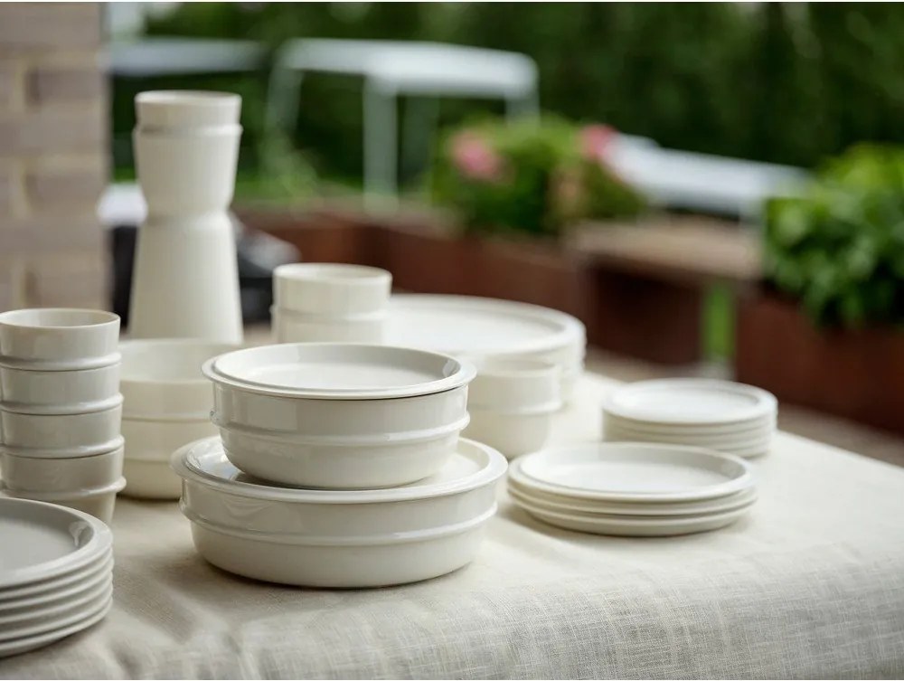 Кремава десертна порцеланова чиния ø 20 cm Eau – Zone