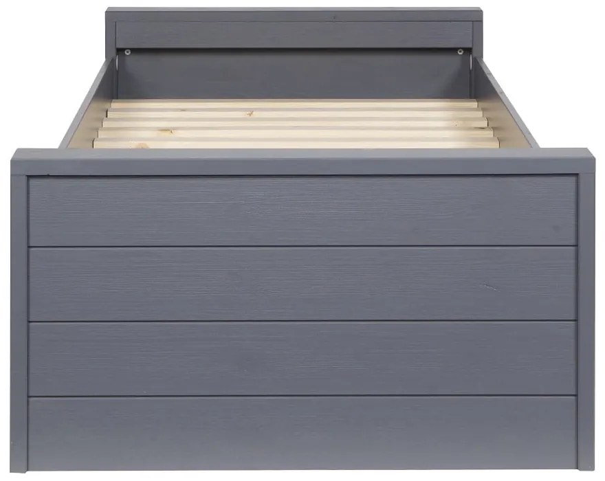 Сиво единично легло 90x200 cm Dennis – WOOOD