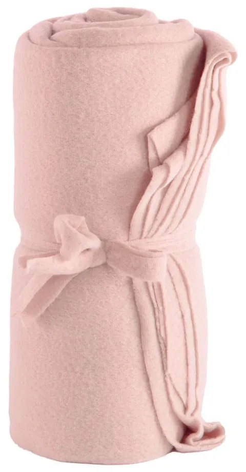 Розово одеяло от флийс 130x160 cm Riso – Tiseco Home Studio