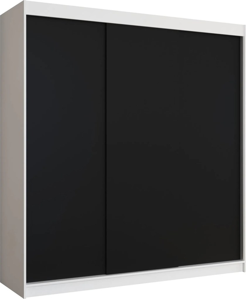 Гардероб Stalion 200 Sliding-White-Black