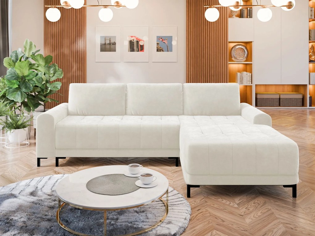 Ъглов диван Aris L-Krem-Right