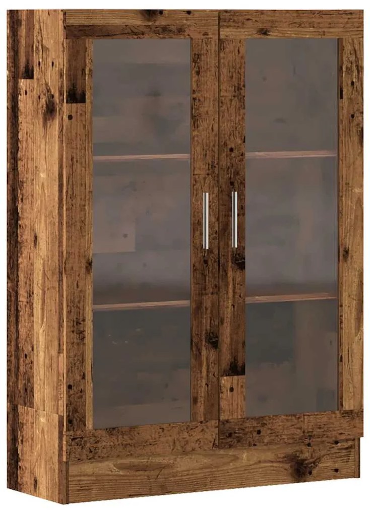 856156 vidaXL Шкаф за книги, старо дърво, 82,5x30,5x115 см, инженерно дърво