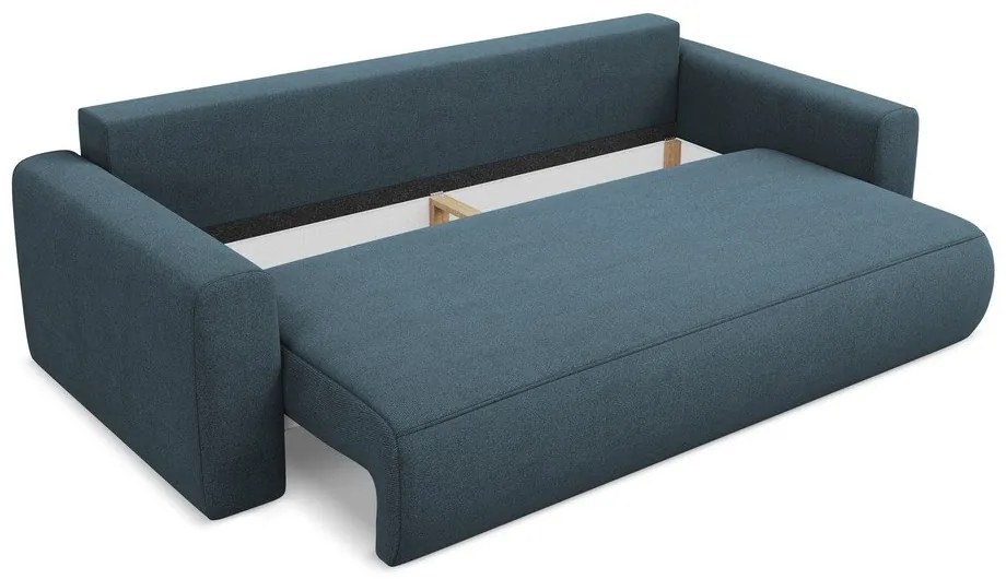 Син разтегателен диван с място за съхранение 238 cm Kapua – Makamii