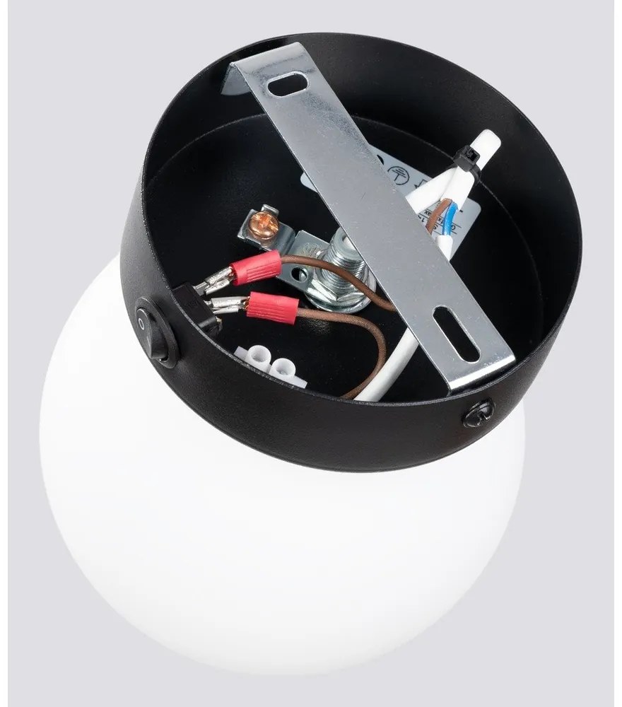 Черно-бяла стенна лампа Blaze – Sollux