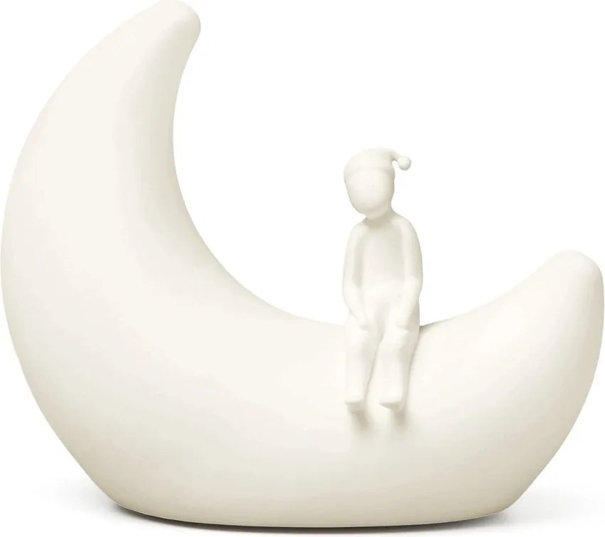 Детска нощна лампа в цвят слонова кост Moon Off-White – Cam Cam Copenhagen