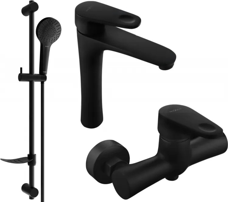 Mexen Kama DF05 комплект за душ, черен - 72514DF05-70