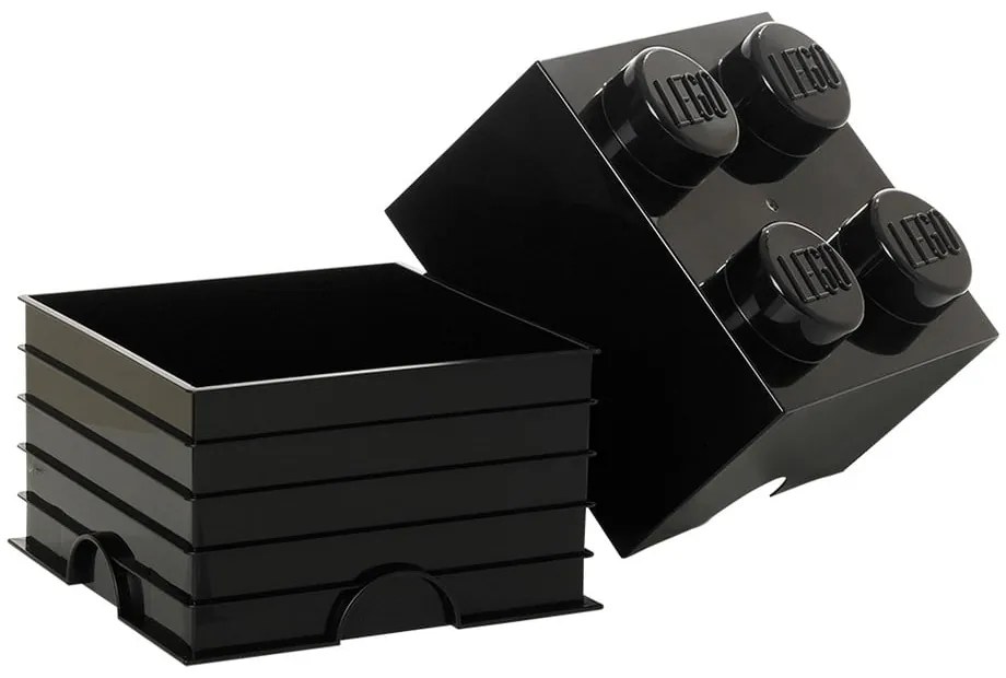 Черна квадратна кутия за съхранение - LEGO®