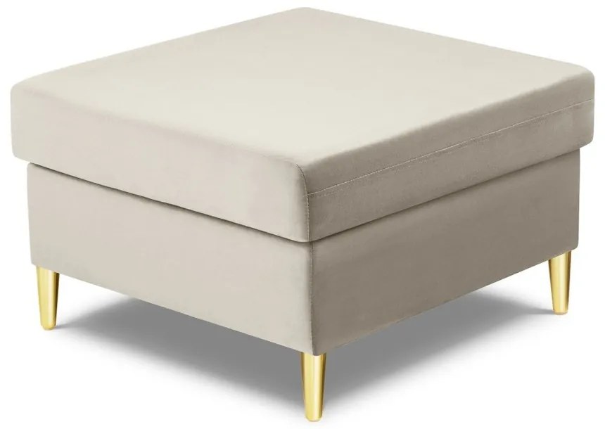 Бежова кадифена табуретка Kyoto – Cosmopolitan Design