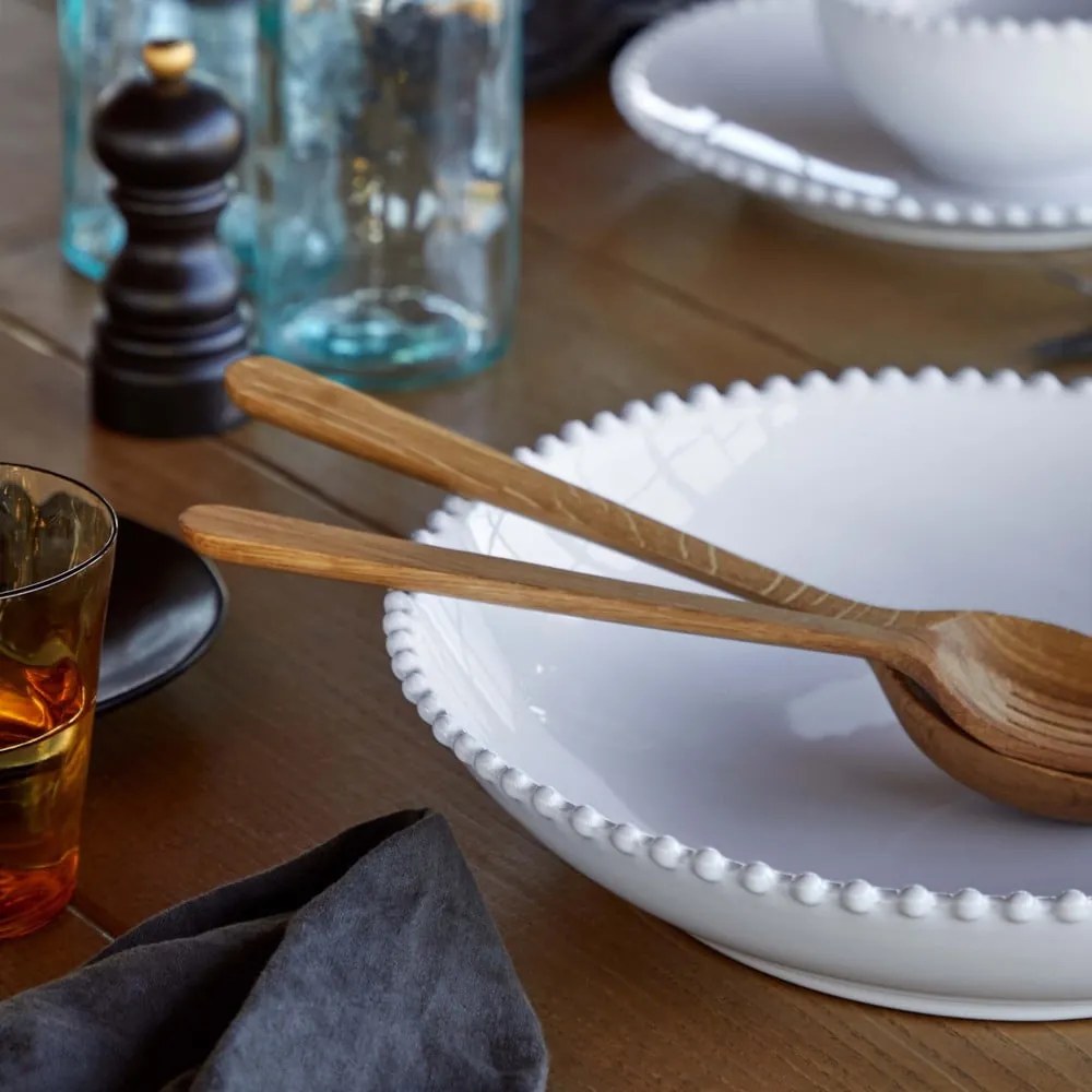 Бяла каменна купа за паста , ⌀ 34 cm Pearl - Costa Nova