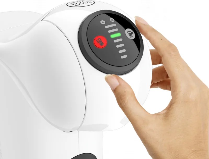 Еспресо машина Krups KP243110 NDG GENIO S WHITE, 1500W, 15 bar, 0.8 л, Работа с NESCAFÉ® Dolce Gusto® капсули, LED, XL функция, Бял