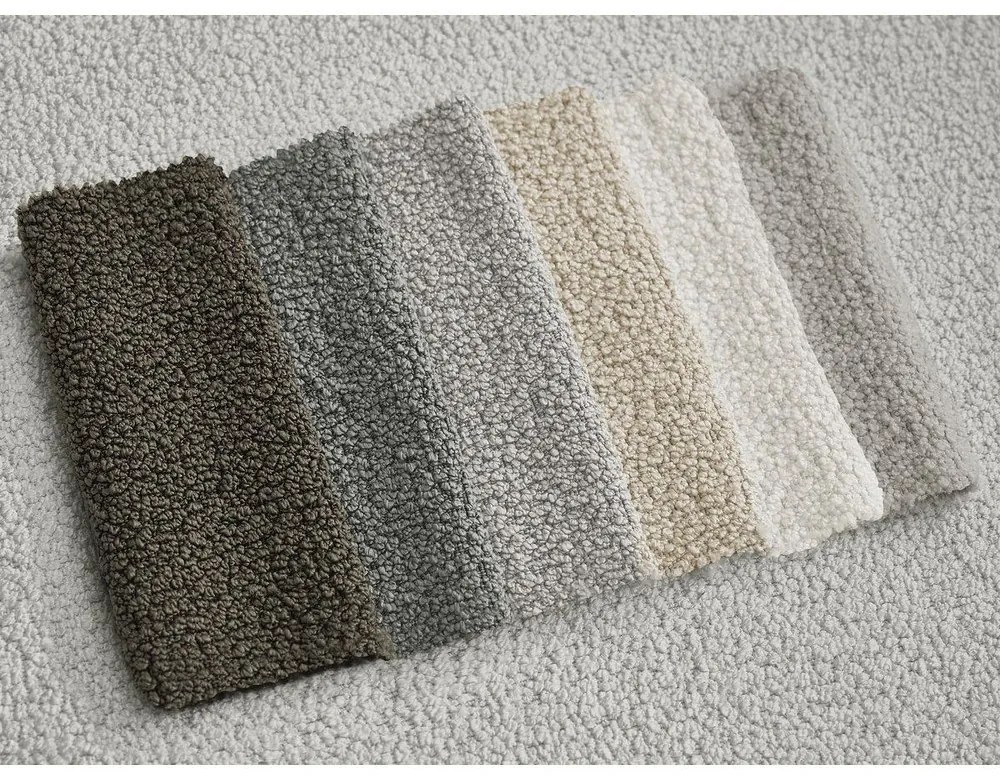 Светлосива табуретка от букле Leonore – Bobochic Paris