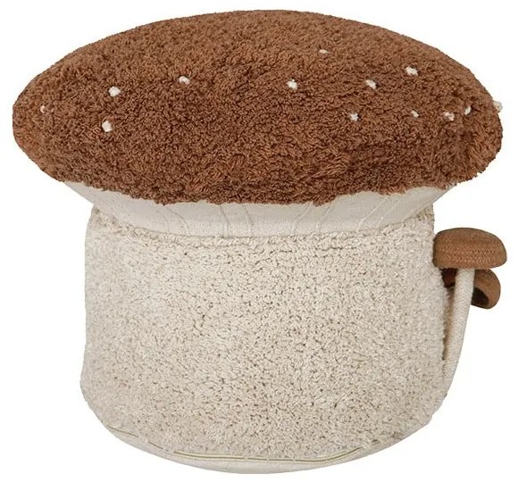 Детски пуф в тухлен цвят/кремав Boletus – Lorena Canals