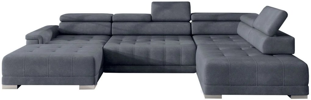 Ъглов диван Carmel plus-Right-Gray Dark