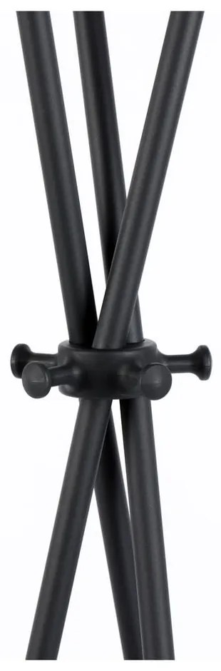 Черна стоманена стойка за връхни дрехи Darwin – White Label