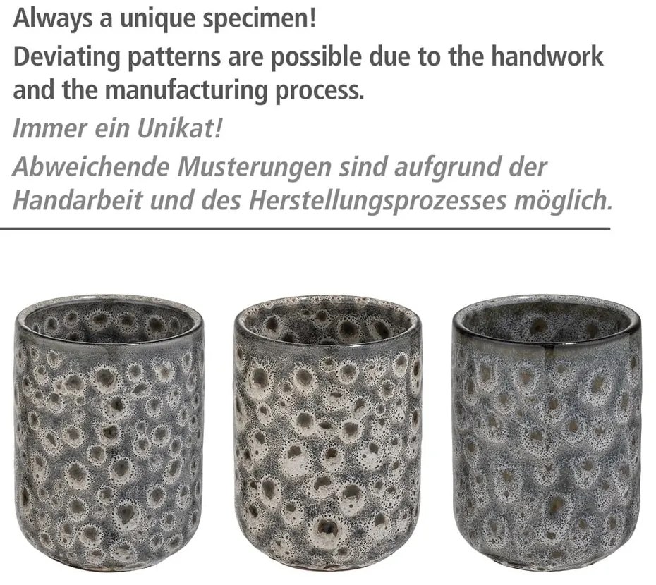 Сива керамична чаша за четки за зъби Oviedo - Wenko