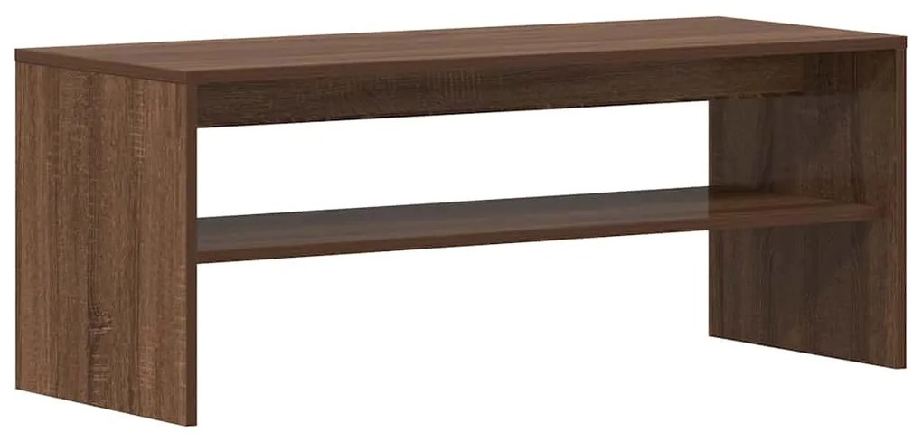 859124 vidaXL ТВ шкаф, кафяв дъб, 100x40x40 см, инженерно дърво