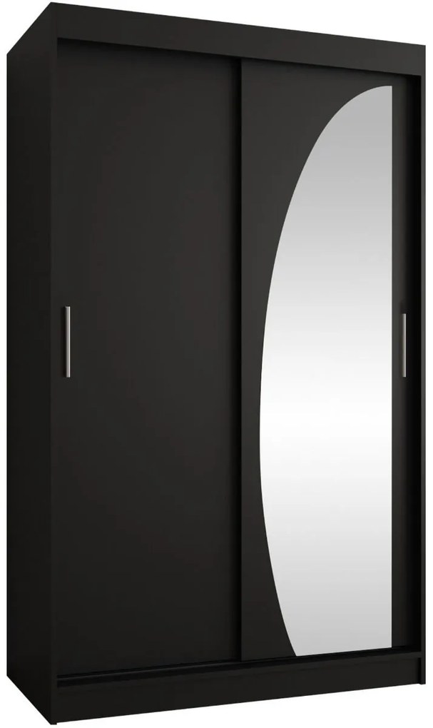 Гардероб Wika плъзгащ-Черно-Дължина: 120 см