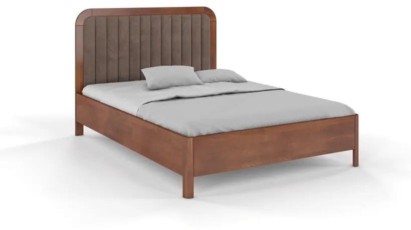 Карамелено кафяво двойно легло от букова дървесина , 140 x 200 cm Visby Modena - Skandica