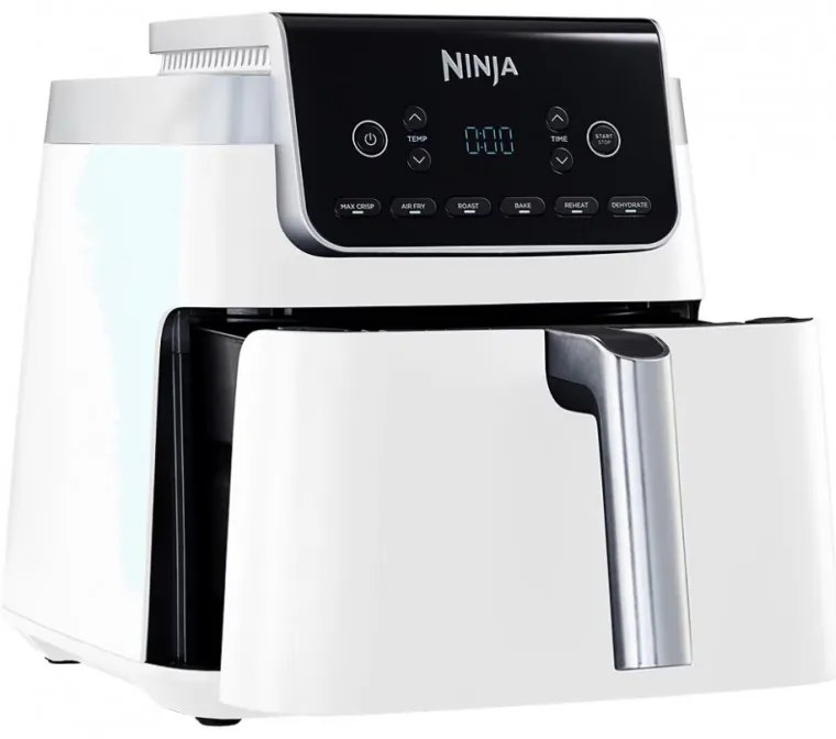 Фритюрник с горещ въздух Ninja Max Pro AF180EUWH, 2000W, 6.2 л, 1.2 кг, 40-240C, 6 програми, Бял