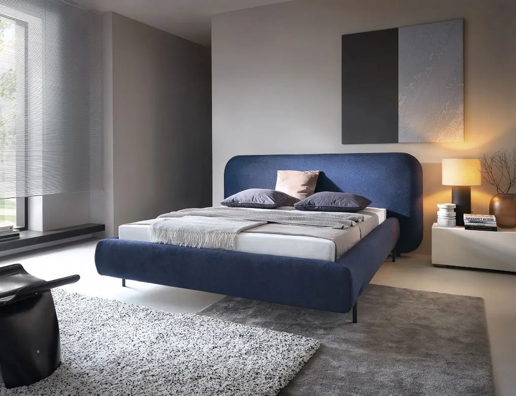 Облечено легло Prius-140 x 200-Синьо