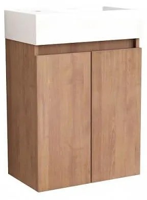 Конзолен шкаф за баня COMPACT 4241 К-КТ, Inter Ceramic, с умивални, PVC, 60х42х25см