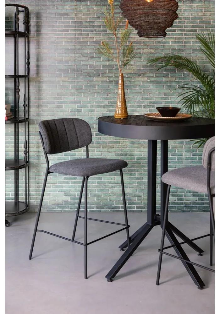 Тъмносиви бар столове в комплект от 2 броя 89 см Jolien - White Label