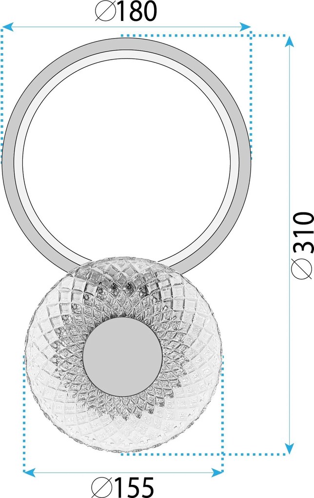 СТЕННА ЛАМПА LED LHJ071-W Brush Gold