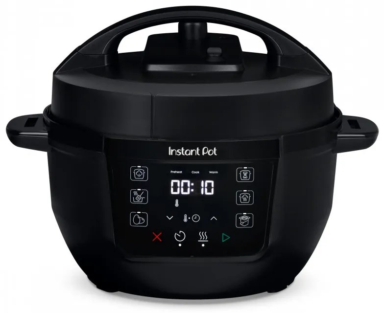 Мултикукър Instant Pot Classic Mini 140800001, 800W, 3.8 л, 7 програми, Favorite бутони, LCD дисплей, Неръждаема стомана, Черен